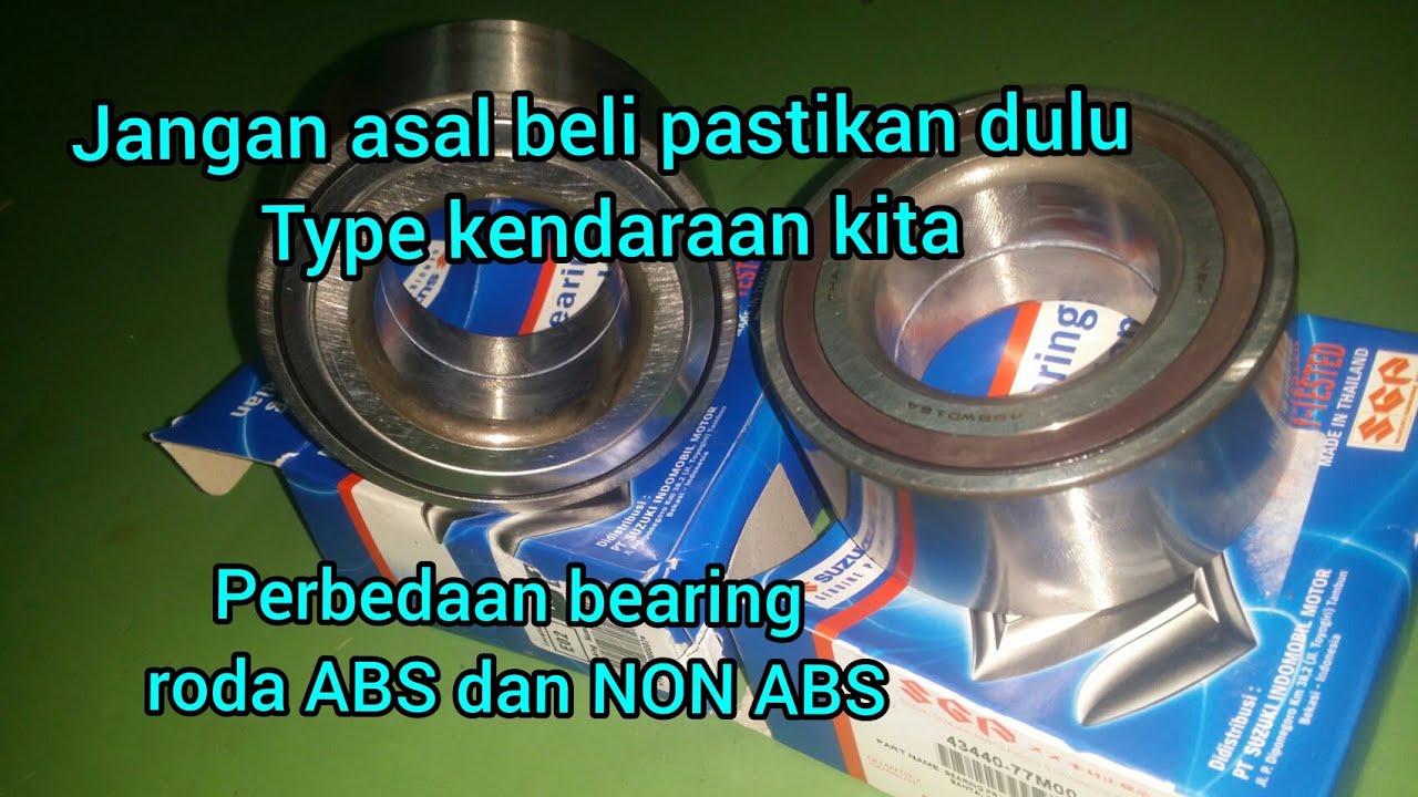 SuzukiJangan asal beli!. perbedaan bearing roda ABS dan NON ABS