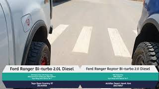 Ford Ranger Raptor vs Ranger Wildtrack Bi-turbo 2.0L Diesel
