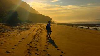 Bali Indonesia, Walking on Nyang Nyang Beach