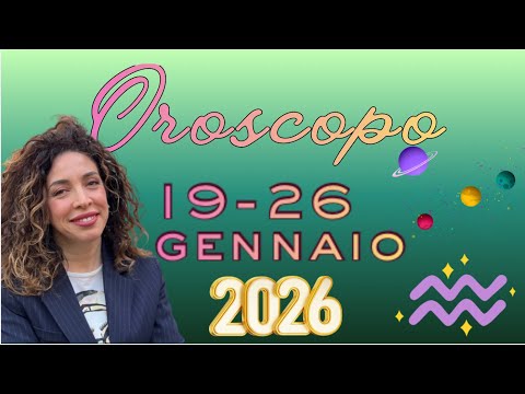 Video OROSCOPO SETTIMANALE DAL 19 AL 26 GENNAIO 2026 | ASTROLOGIA EVOLUTIVA | #astrologia #oroscopo