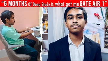 GATE 2025 AIR 1 Reveals His Unique Strategy - Honest Interview
