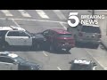 LAPD Cruiser Rams Stolen Vehicle in South L.A. Pursuit