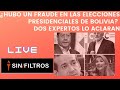 ¿HUBO FRAUDE EN LAS ELECCIONES PRESIDENCIALES DE BOLIVIA? DOS EXPERTOS LO ACLARAN