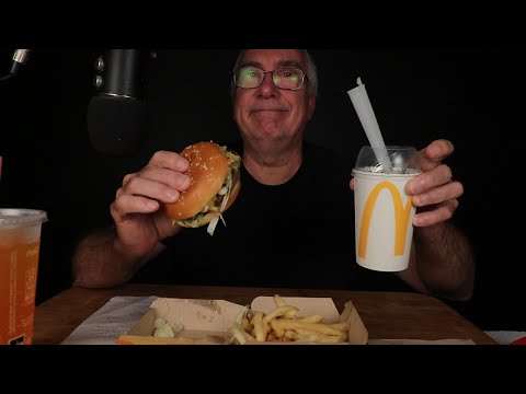 ASMR Eating a Quarter Pounder with Cheese Deluxe to make me feel better