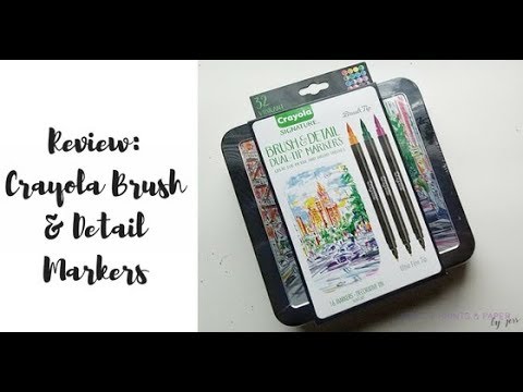 Review: New Crayola Brush Pens 