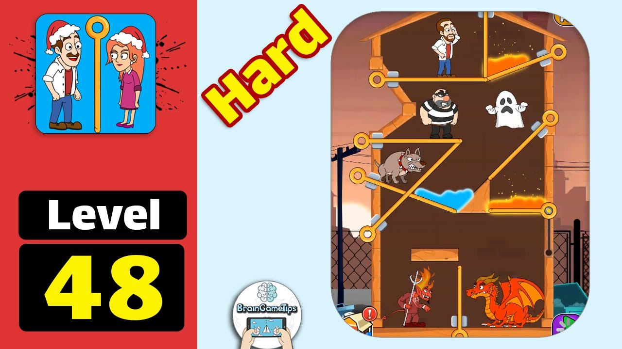 Home Pin: Pull The Pin Puzzle - Hard Level 48 Walkthrough