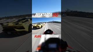 Lamborghini Aventador SVJ vs Honda CBR1000RR screenshot 1