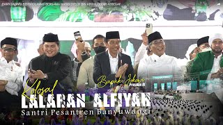 LALARAN ALFIYAH KOLOSAL 500 SANTRI - DISAKSIKAN LANGSUNG OLEH PRESIDEN JOKOWI DAN PETINGGI PBNU