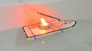 Pop Pop boats - tealights vs firelighters test