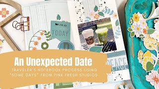 An Unexpected Date Traveler's Notebook Process