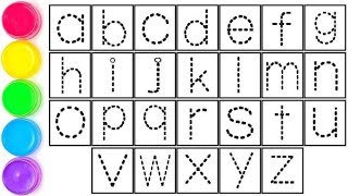 How to Write Small Alphabet Letters | Lowercase alphabet |Collection for Writing along dotted lines 