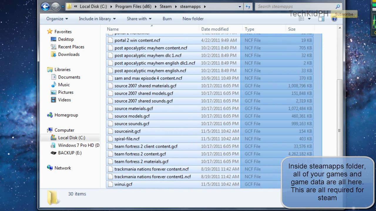 How to Backup Steam Games - YouTube
