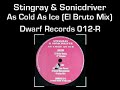 Stingray & Sonicdriver - As Cold As Ice (El Bruto Mix)