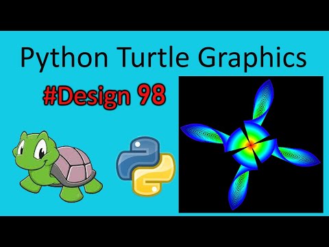 python turtle graphics tutorial || #design98  || Python graphics