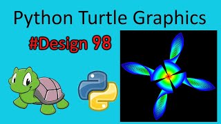 python turtle graphics tutorial || #design98  || Python graphics
