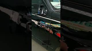 Silver leaf and hand painted pinstripes 1995 chevy crew cab dually. #customchevy #pinstriping