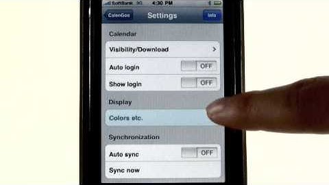 iPhone apps - CalenGoo (sync with Google Calendar™)