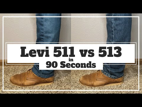 Levi's 511 vs 513 Jeans Compared (my 