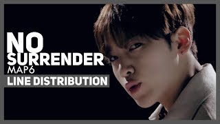 MAP6 - No Surrender Line Distribution (Color-Coded)
