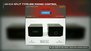 AS-834 HIFI Split Type-MM Tube Phono Amplifier Base On EAR834 With Volume Control