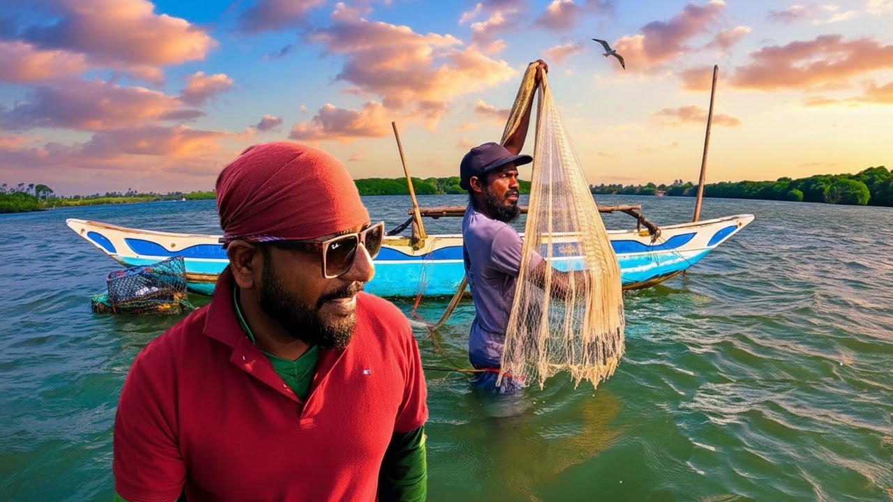 පොඩී සහ විසි දැල | PODI the cast net fisherman | මීගමුවේ අහිංසක ධීවරයා | @wishwatiyubaya 👣🙂🎣