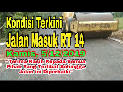 Kondisi Terkini Jalan Masuk RT 14 Menuju Kuburan