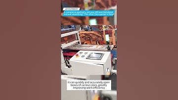 E-commerce partners, are you still worried about manual unpacking? This smart box opener is here!