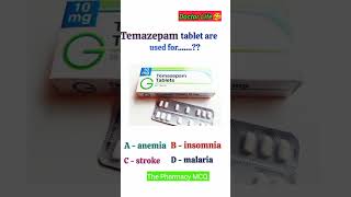 Temazepam Tablet Uses | Medicine Uses | The Pharmacy MCQ | Doctor | doctor medical pharmacy