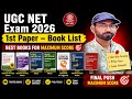 UGC NET 1st Paper Book List 2026 📚⏳🎯 || UGC NET Exam Preparation || By Manoj Kumar(JRF Qualified)