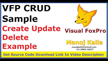 04 VFP form add edit delete sample | vfp form add edit delete example | vfp form crud sample | vfp