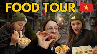 The ULTIMATE Vietnamese FOOD TOUR in HANOI! | We try Egg Coffee, Phở, Bánh Mi & More!