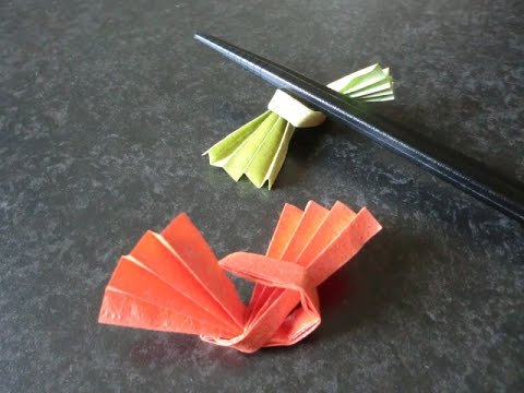 折り紙 箸置きの折り方 How To Origami Chopstick Rest Youtube