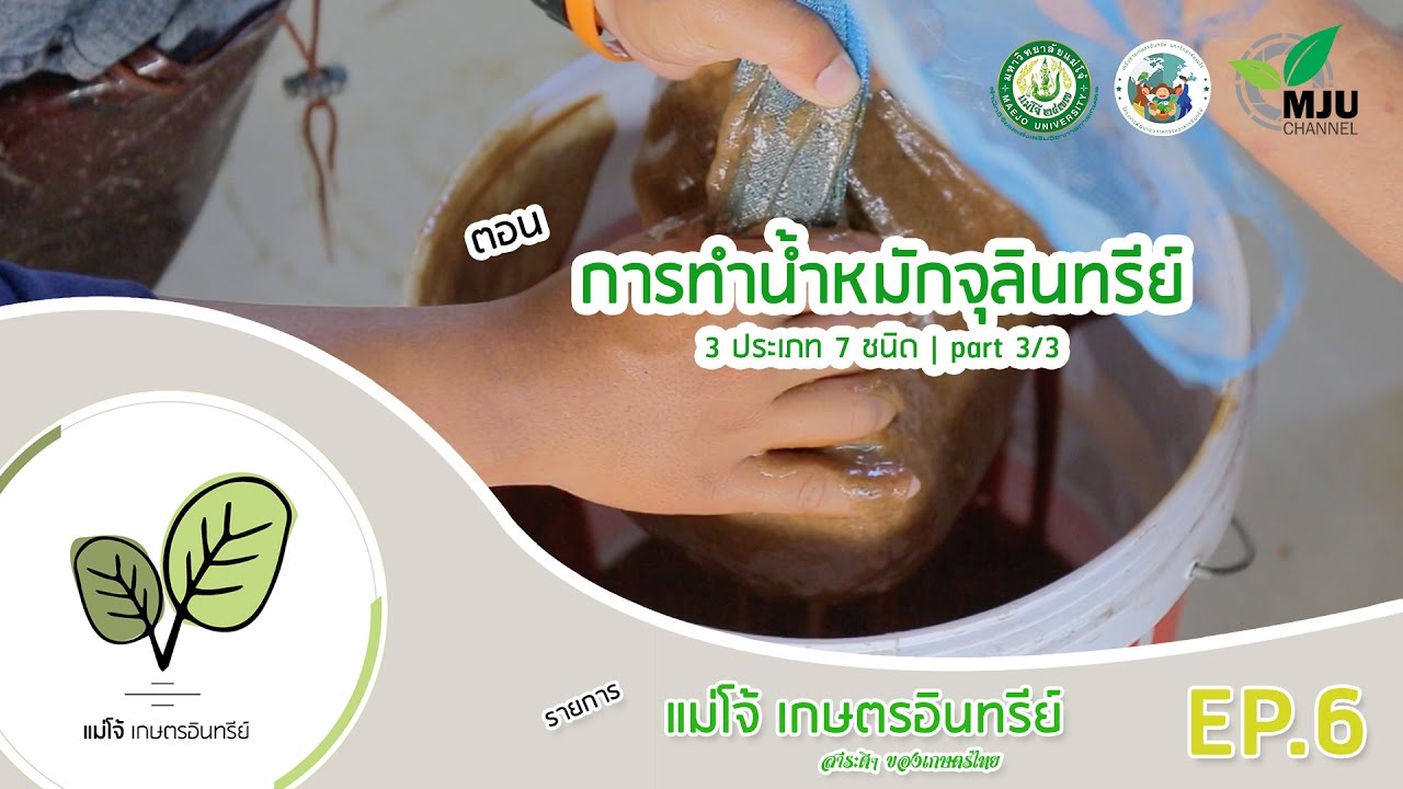 รายการ แม่โจ้เกษตรอินทรีย์ | ตอน การทำน้ำหมักจุลินทรีย์ 3/3