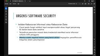 Software Development Security - 1. Introduction - Cyber ​​Security Lecture, Sumatera Institute of... screenshot 1