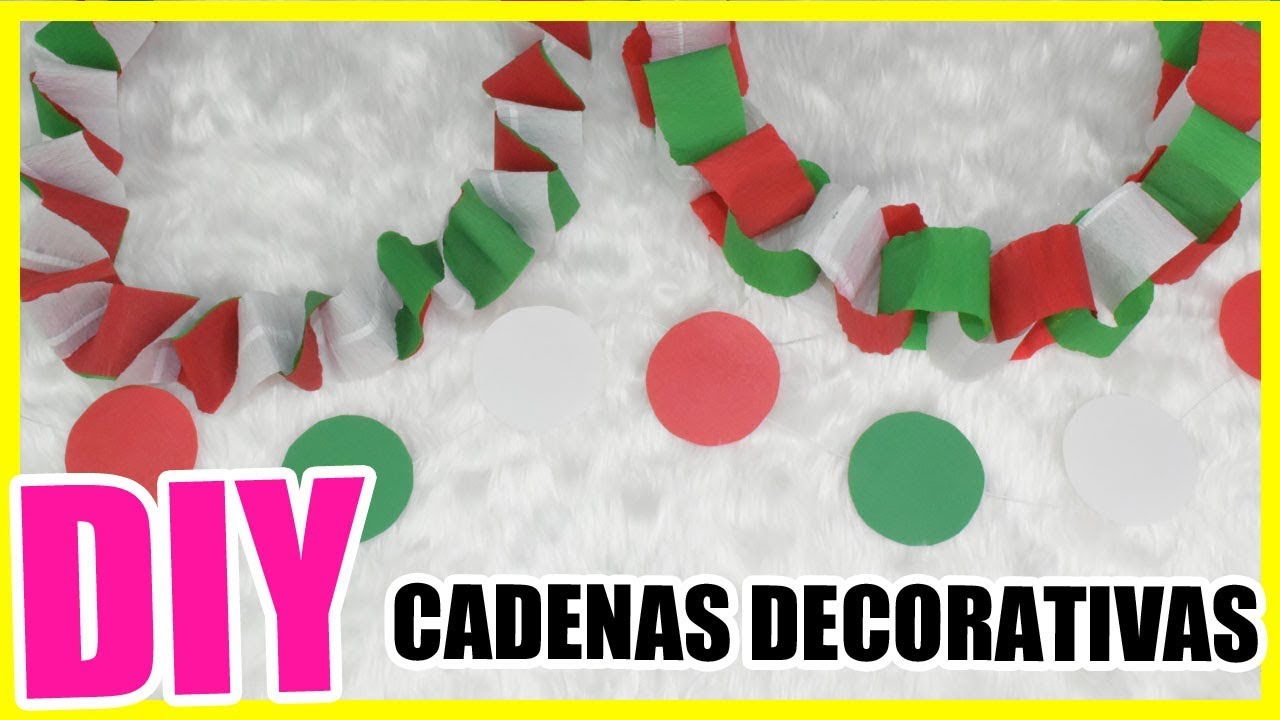 hacer CADENAS DE PAPEL | DIY | Nadia Elias - YouTube