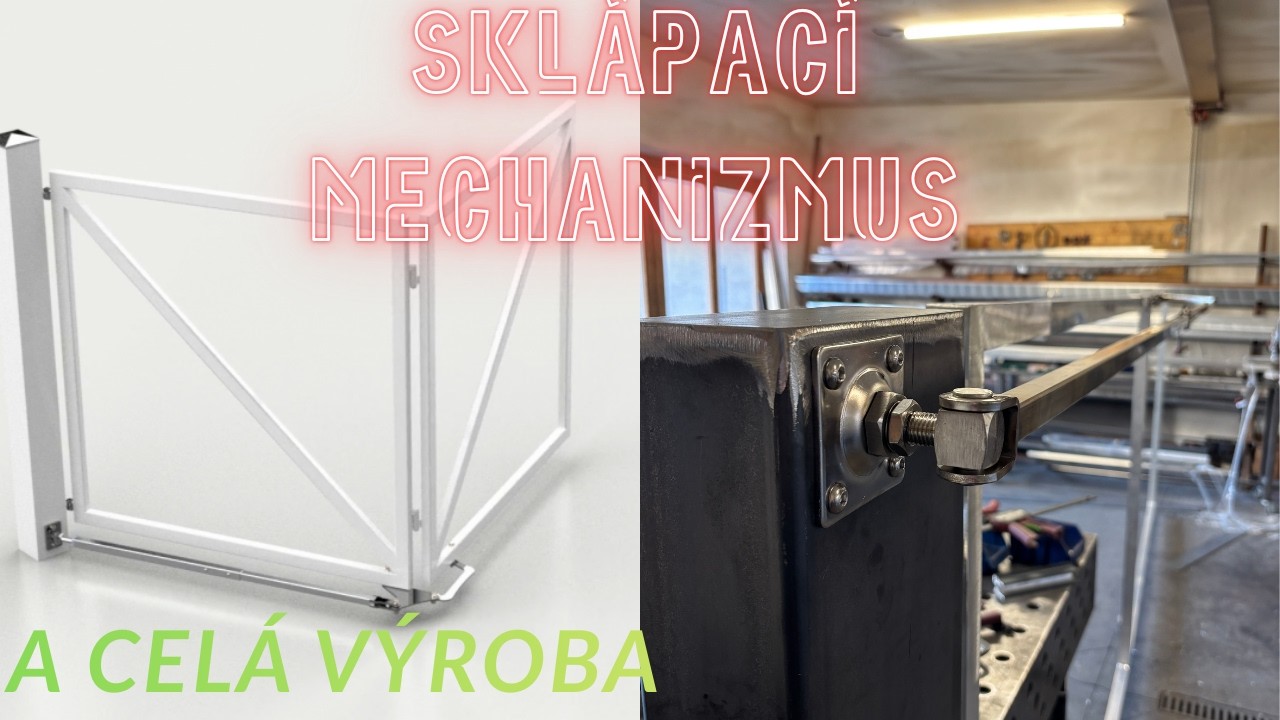 Sklápací systém a cela výroba brány a bráničiek