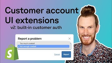 Build Shopify customer account UI extensions