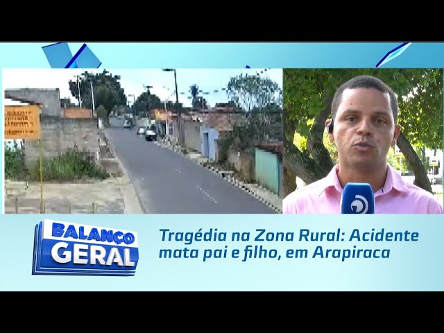 Tragédia na Zona Rural: Acidente mata pai e filho, em Arapiraca