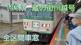 185系蔵の街川越号海浜幕張～川越間車窓