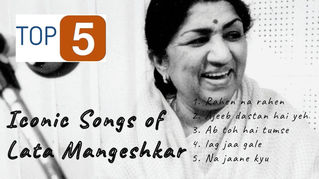 Lyrical   Top 5 iconic Lata Mangeshkar lyrical songs  legendary  latamangeshkar  lata  oldisgold