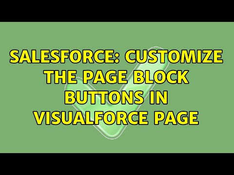 Salesforce: Customize the page block buttons in visualforce page