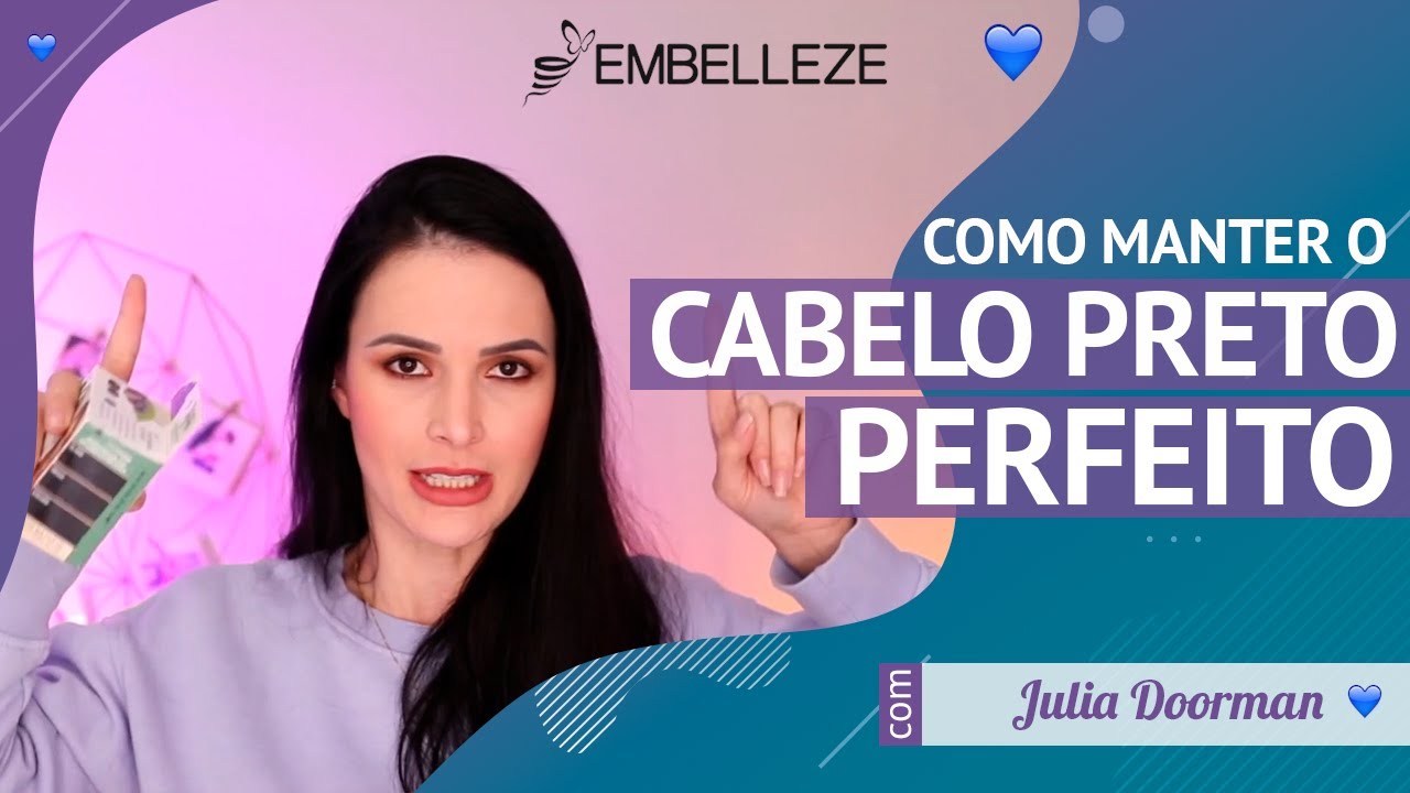 5 dicas para manter cabelo preto perfeito I Com brilho espelhado