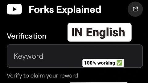 Forks Explained Blum in English | Forks Explained Blum Code | Forks Explained Keyword 12 September