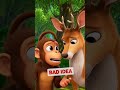 Honest Deer Returns Lost Wallet 🦌 | Kids Moral Jungle Story #kids#cartoon #shorts