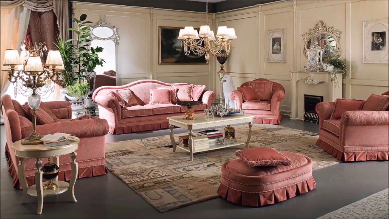 Classic living room luxury interior design & salon home decor ... Interior salon