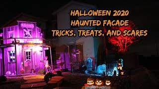 Halloween Night 2020 | Haunted Facade | Tricks, Treats, and Scares by CyborgVlog 362 views 3 years ago 7 minutes, 43 seconds