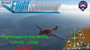 MSFS 2020 | Around the World Episode 10 | Diamond DA62 | Class Echo Device | No GPS | URMG-UTAA |