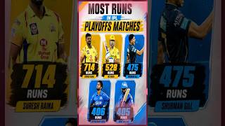 🔥 Most Runs in IPL Playoffs History 🏏 | IPL Knockout Legends #ipl2026 #t20cricket #ipl