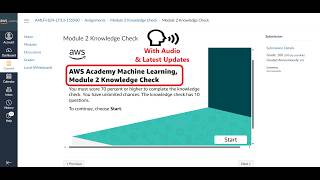 Module 2 Knowledge Check | Introducing Machine Learning | AWS Academy Machine Learning Foundations