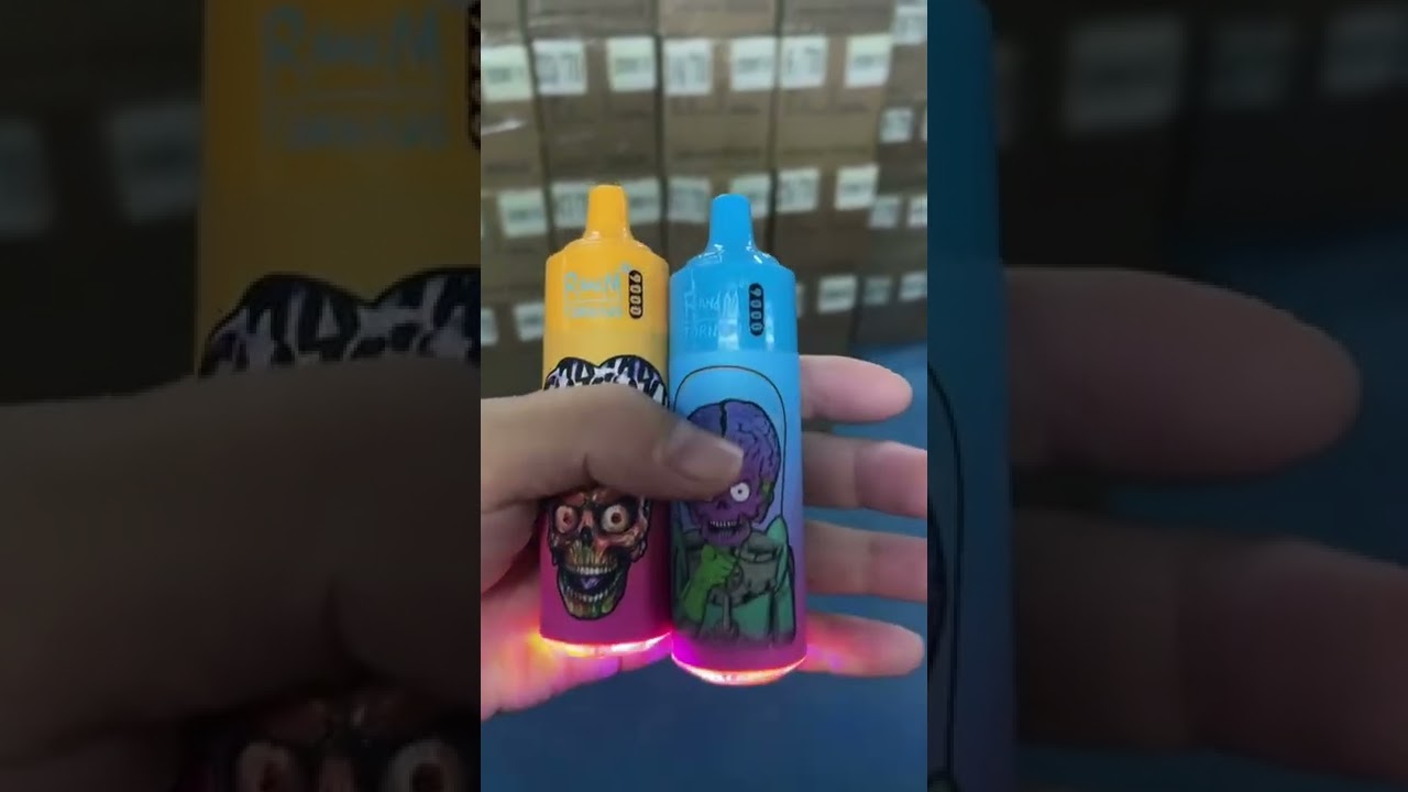 Best taste Fumot Original RandM Tornado 9000 glowing disposable pod